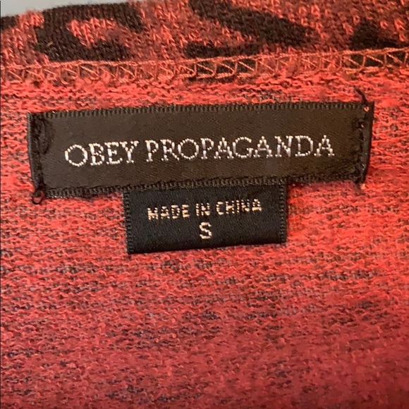 Obey Propaganda Leopard Sweatshirt size small - Picture 4 of 8